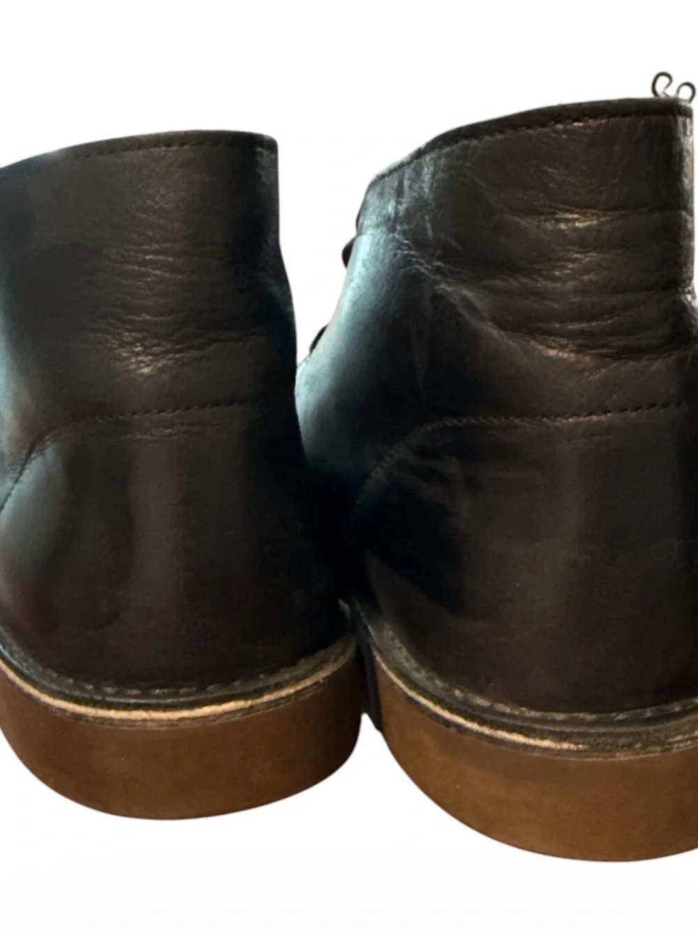 Clarks Bushacre Men's Black Leather Chukka Boots - size 10 Fall Preppy